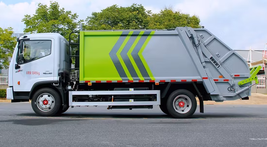 Fornecimento de fábrica de veículo de energia nova com caminhão de lixo elétrico para venda